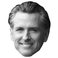 Gavin newsom empty head Meme Template