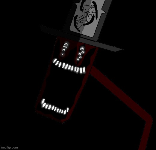 "WHEN YOU STARE INTO THE ABYSS YOU SEE ME." (first time using shading and glowy tools) | made w/ Imgflip meme maker