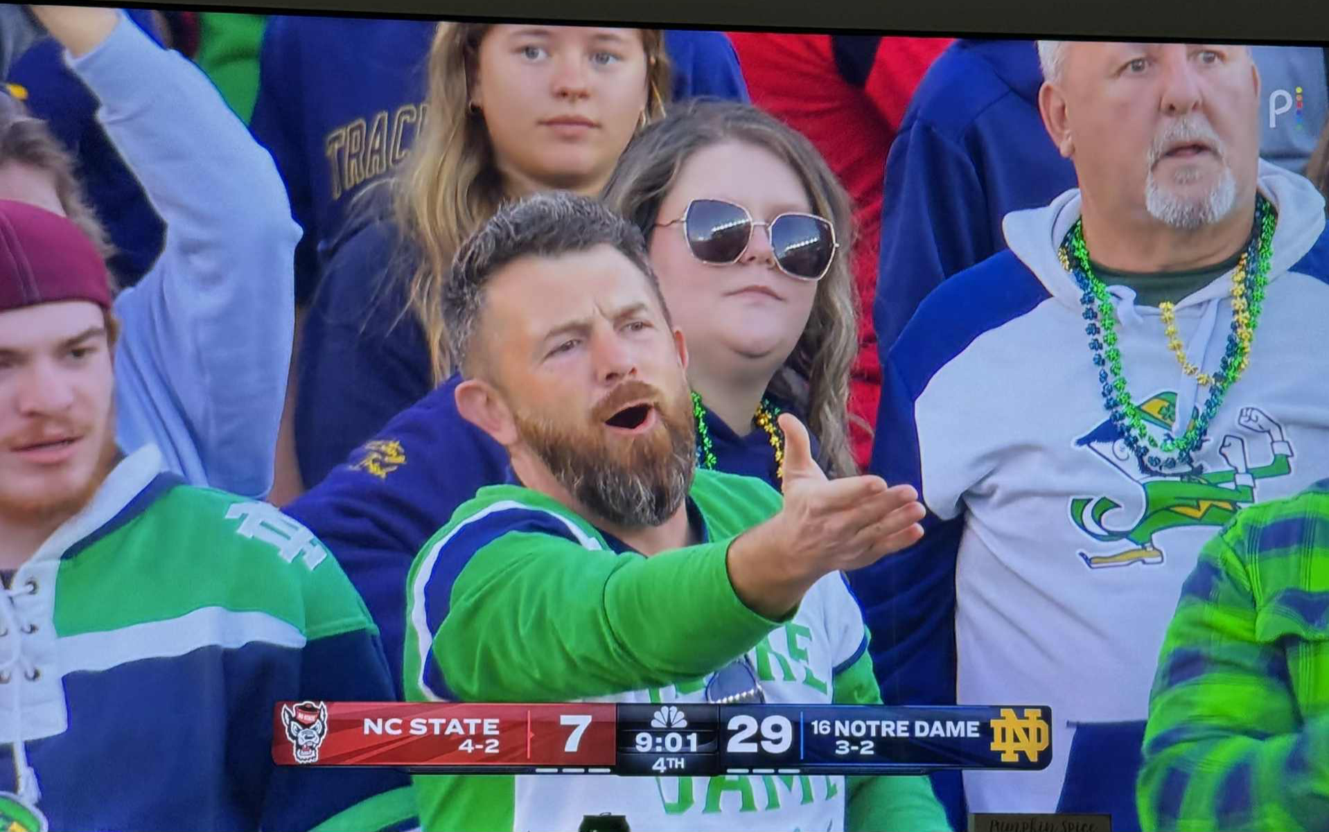 Notre Dame Top fan Blank Meme Template