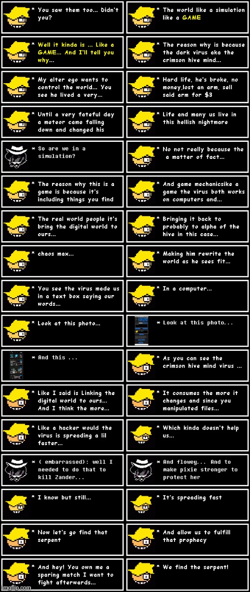 Max and TOAA know the fourth wall now | image tagged in dark virus,virus war | made w/ Imgflip meme maker