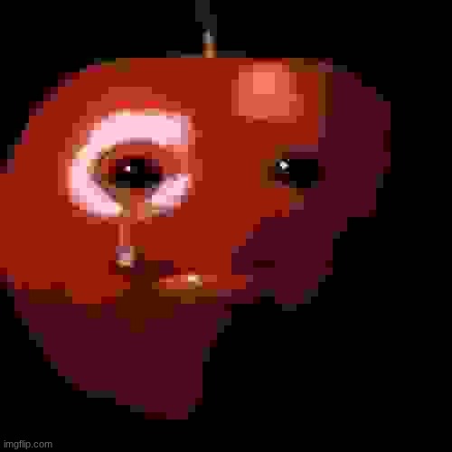 sad apple | image tagged in sad apple | made w/ Imgflip meme maker