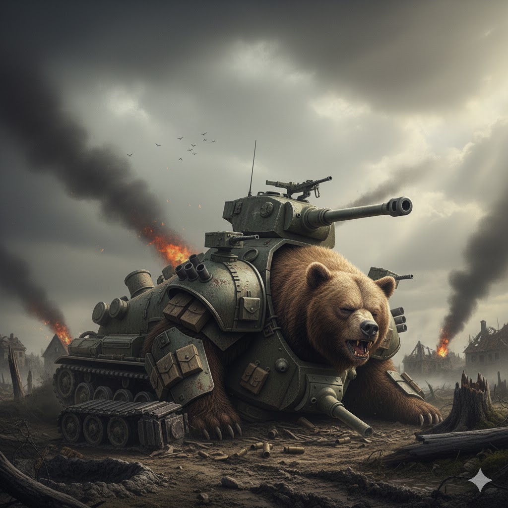dead bear tank Blank Meme Template
