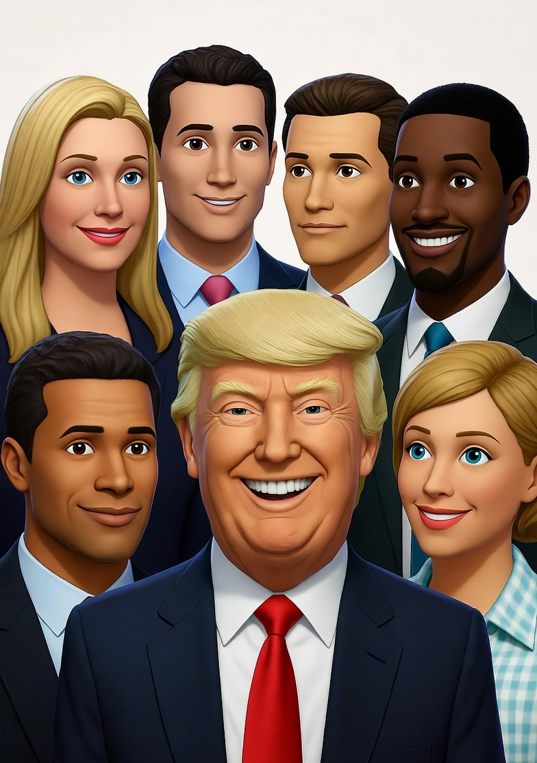 Donald Trump The Sims game Blank Meme Template