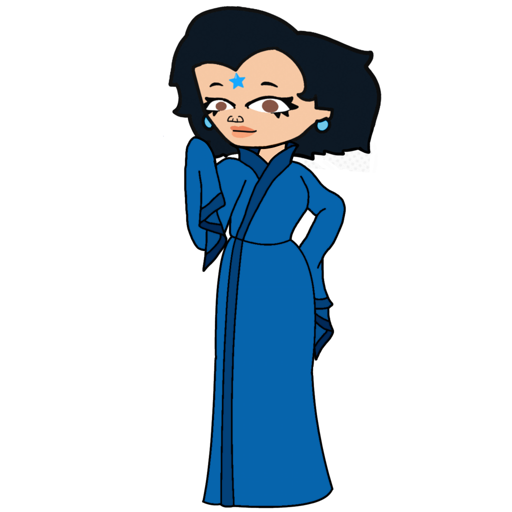 Mercury Wearing Her Robe Blank Meme Template