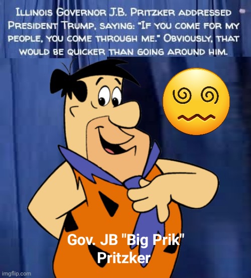 Gov Pritzker blowing hard Blank Meme Template