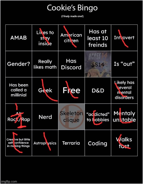 Bloop | image tagged in cookie's first bingo | made w/ Imgflip meme maker