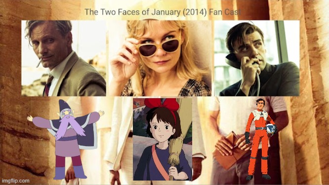 Credit to Mico the Ninjago Fan 2024 for this used | image tagged in meme,memes,spoof cast,the two faces of january,characters,roles | made w/ Imgflip meme maker