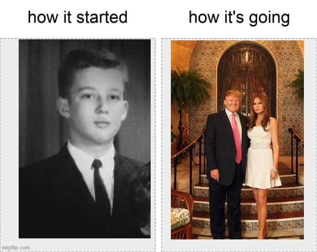 hustle hard 'til you make it | image tagged in how it started vs how it's going,rags to riches,then vs now,motivational | made w/ Imgflip meme maker