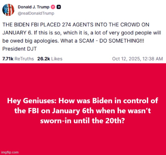 Trump Caught Lying...AGAIN! | image tagged in traitor trump,january 6,insurrection,trump lies,trump is scum,lock him up | made w/ Imgflip meme maker