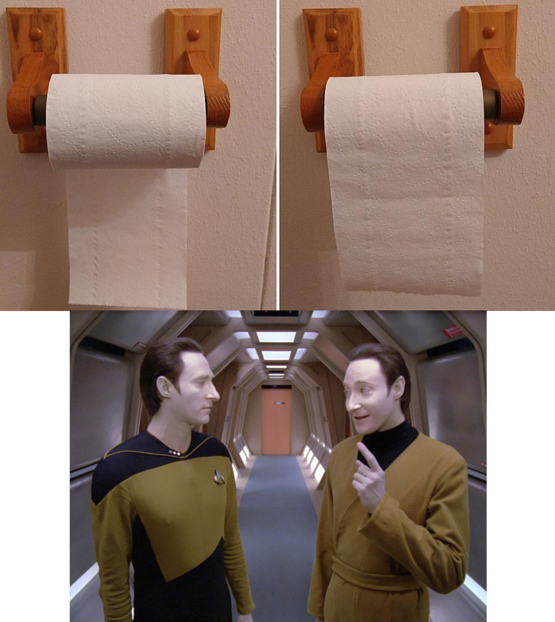 Data and Lore Blank Meme Template
