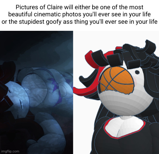 Pictures of Claire will either be one of the most beautiful cinematic photos you'll ever see in your life or the stupidest goofy ass thing you'll ever see in your life | image tagged in claire sleeping,baskebal | made w/ Imgflip meme maker