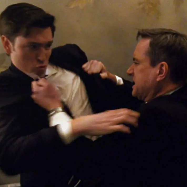 Tom and Greg fighting Blank Meme Template