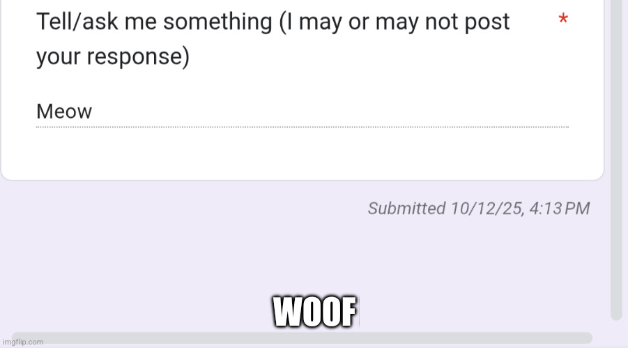 WOOF | made w/ Imgflip meme maker