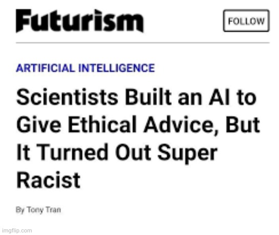 image tagged in racism,ai | made w/ Imgflip meme maker
