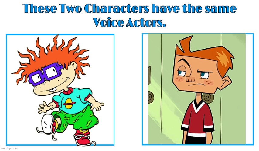 Nancy Cartwright 2 | image tagged in same voice actor,nancy cartwright,rugrats,the replacements,nickelodeon,disney | made w/ Imgflip meme maker