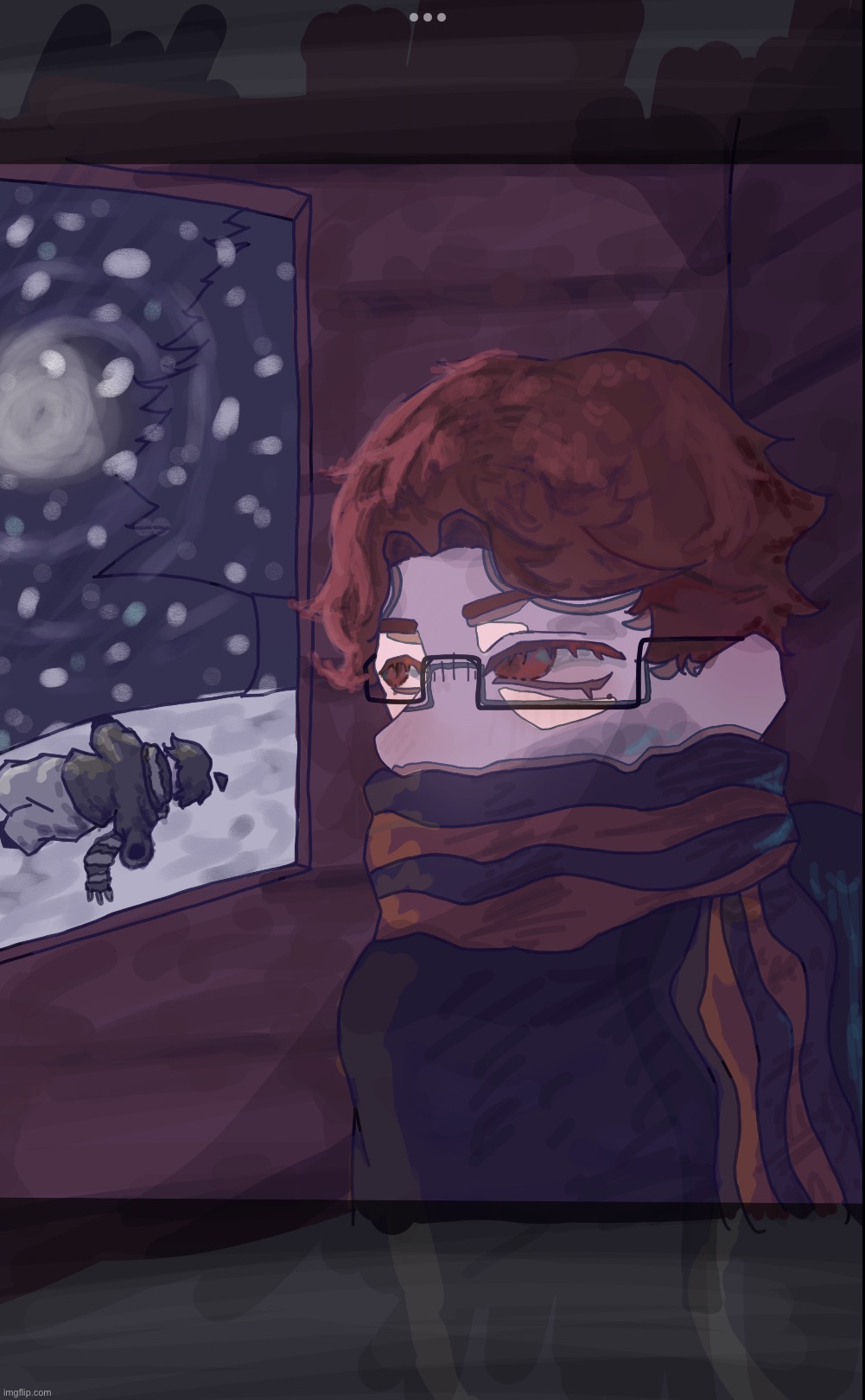 the snow was warm to him ok | image tagged in drawing,stuff | made w/ Imgflip meme maker