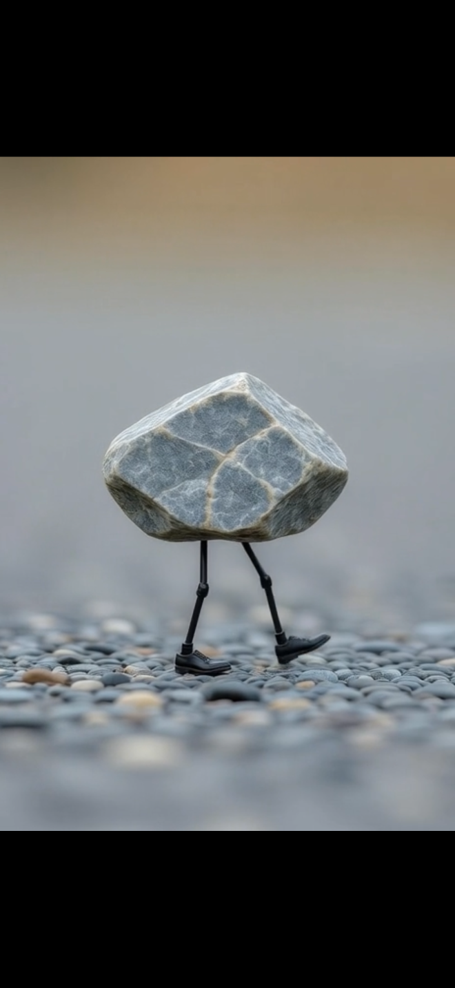 Walking rock Blank Meme Template