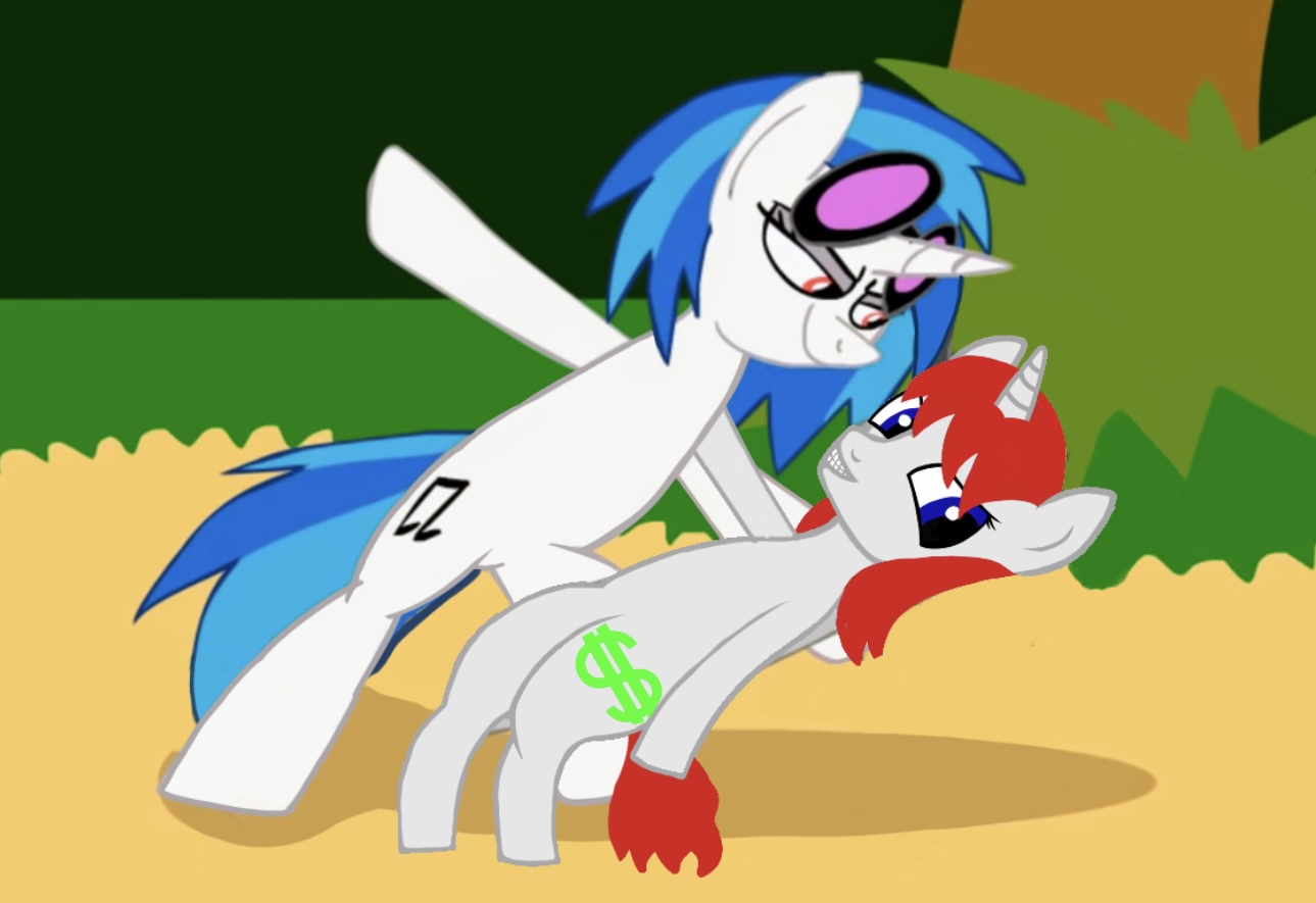 Colt L Money X Vinyl Scratch A Tropical Octav3 Animation Blank Meme Template