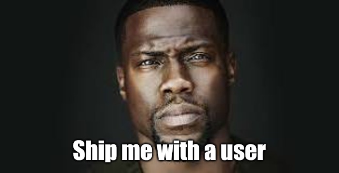 Kevin Hart Stare | Ship me with a user | image tagged in kevin hart stare | made w/ Imgflip meme maker