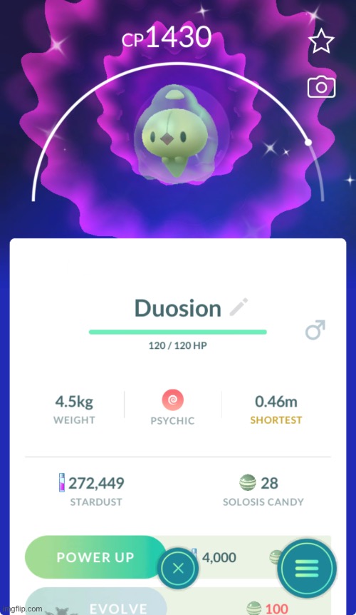Got two shiny solosises (solosi?) earlier today | made w/ Imgflip meme maker