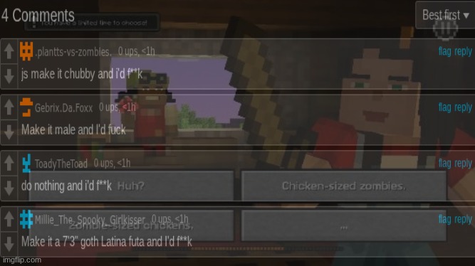 ts like a minecraft story mode choice | made w/ Imgflip meme maker