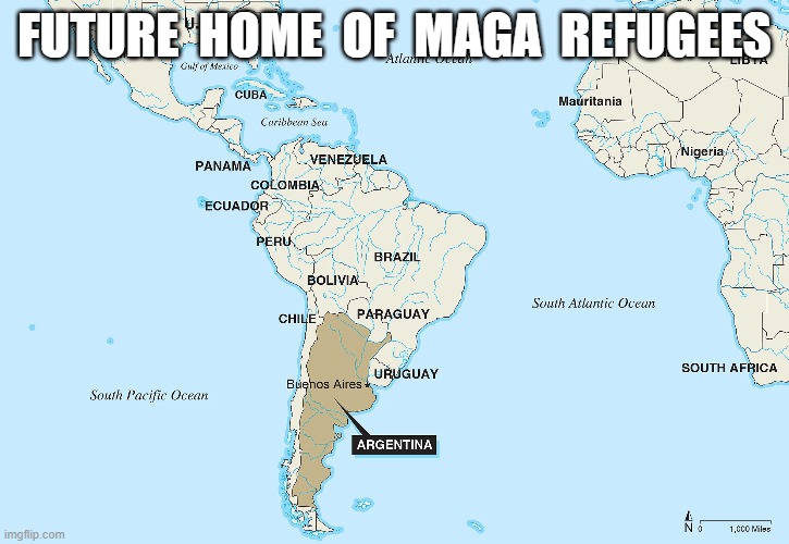 Prepping the Landing Field | FUTURE  HOME  OF  MAGA  REFUGEES | image tagged in refugees | made w/ Imgflip meme maker