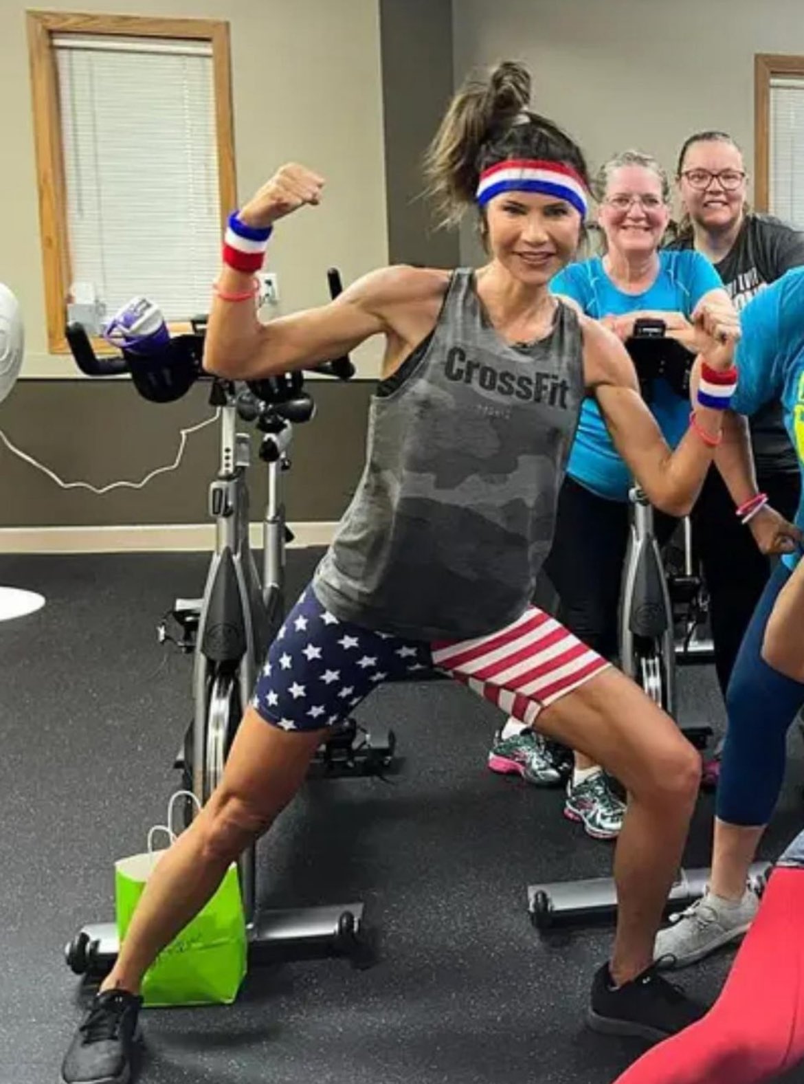 Kristi Noem Workout Blank Meme Template