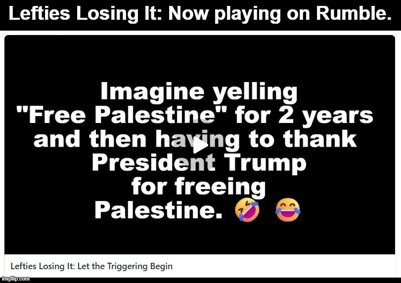Lefties Losing It: Now playing on Rumble. | image tagged in stupid people be like,democrats,stupid liberals,hollywood liberals,losers,super_triggered | made w/ Imgflip meme maker