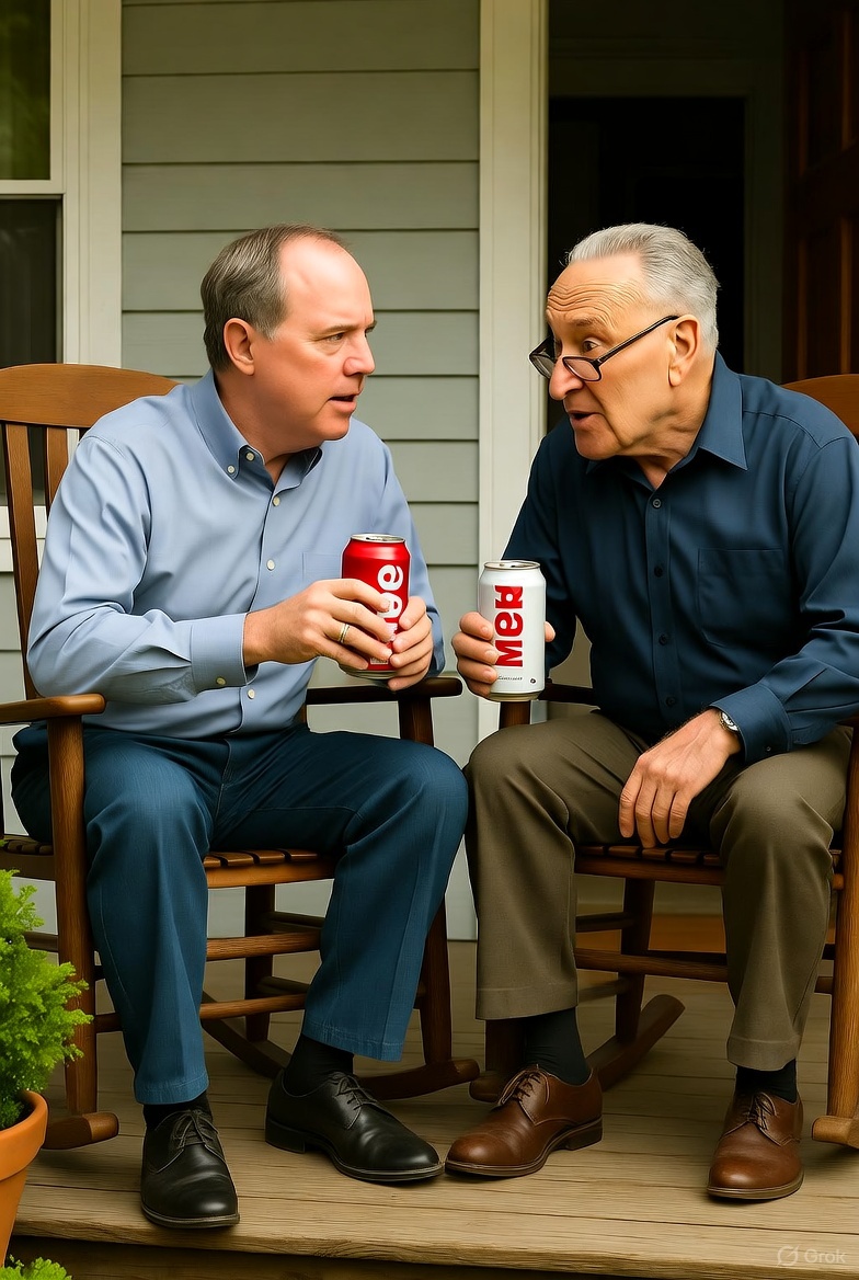 High Quality Schiff and Schumer in rockers Blank Meme Template