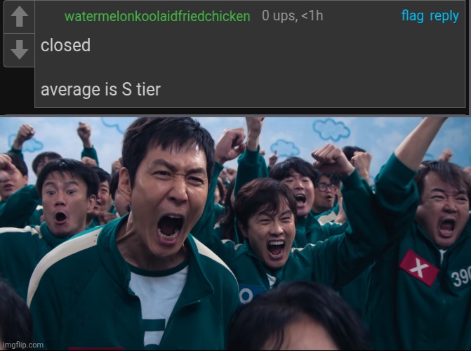 Squid Game Cheer | image tagged in squid game cheer | made w/ Imgflip meme maker