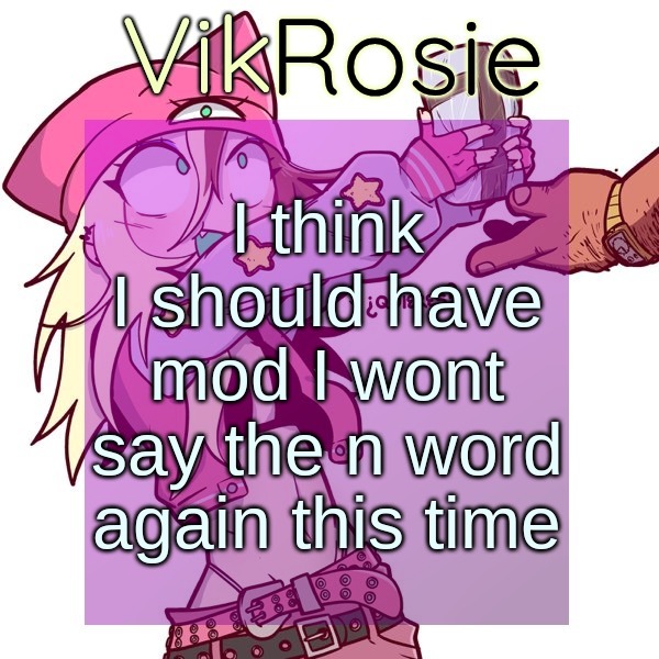 Rose's ISSBROKIE temp | I think I should have mod I wont say the n word again this time | image tagged in rose's issbrokie temp | made w/ Imgflip meme maker
