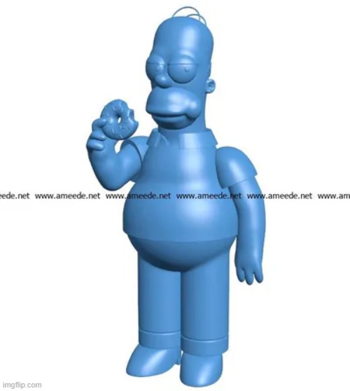 Blue homer is a evil simpson anomaly! | made w/ Imgflip meme maker