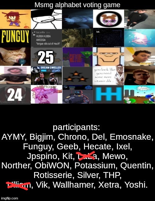 Kill a vowel (AYMY is safe) | made w/ Imgflip meme maker