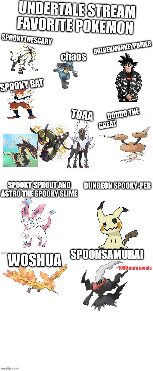 Darkrai is badass, change my mind | SPOONSAMURAI; +1000 aura points | made w/ Imgflip meme maker