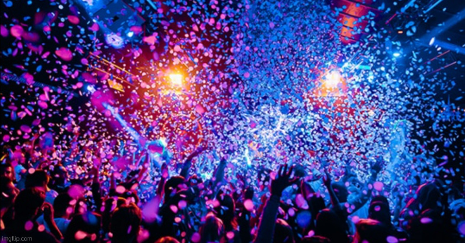 Confetti party | image tagged in confetti party | made w/ Imgflip meme maker