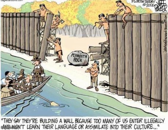 Plymonth Rock | image tagged in indians,invaders | made w/ Imgflip meme maker