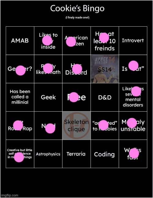 Cookie's first bingo | image tagged in cookie's first bingo | made w/ Imgflip meme maker