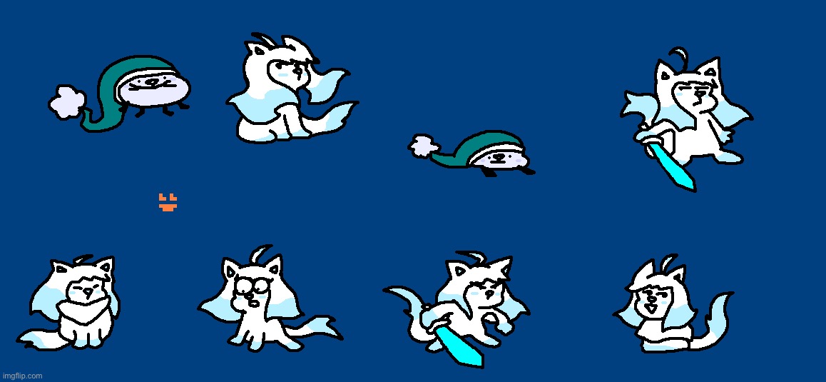 Sundae (I’m realizing I forgot to color in her scarf, oh well) | made w/ Imgflip meme maker