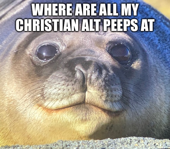 WHERE ARE ALL MY CHRISTIAN ALT PEEPS AT | made w/ Imgflip meme maker