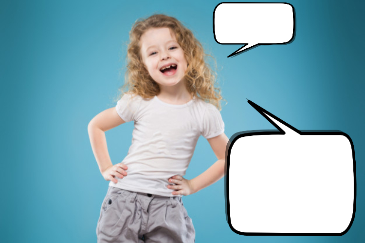 Young Girl mocking somebody Blank Meme Template