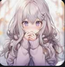 kawaii shy anime girl Blank Meme Template