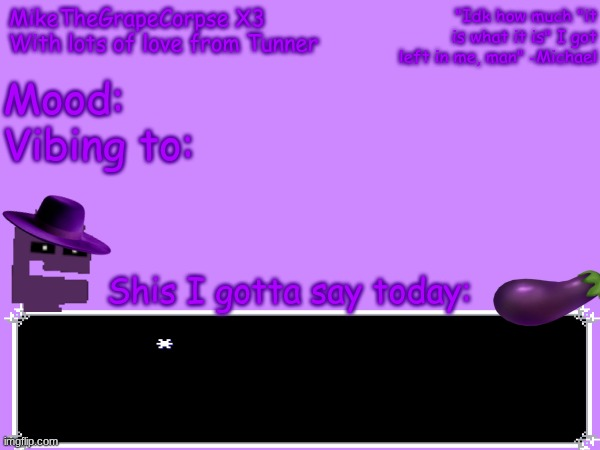 High Quality MikeTheGrapeCorpse Blank Meme Template