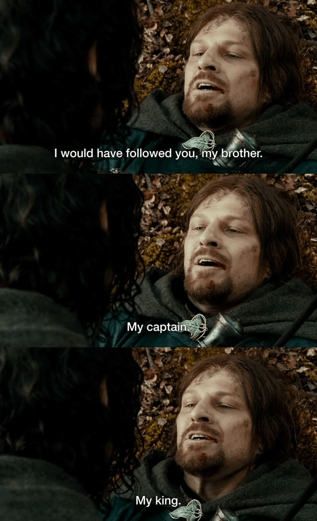Boromir My King Blank Meme Template