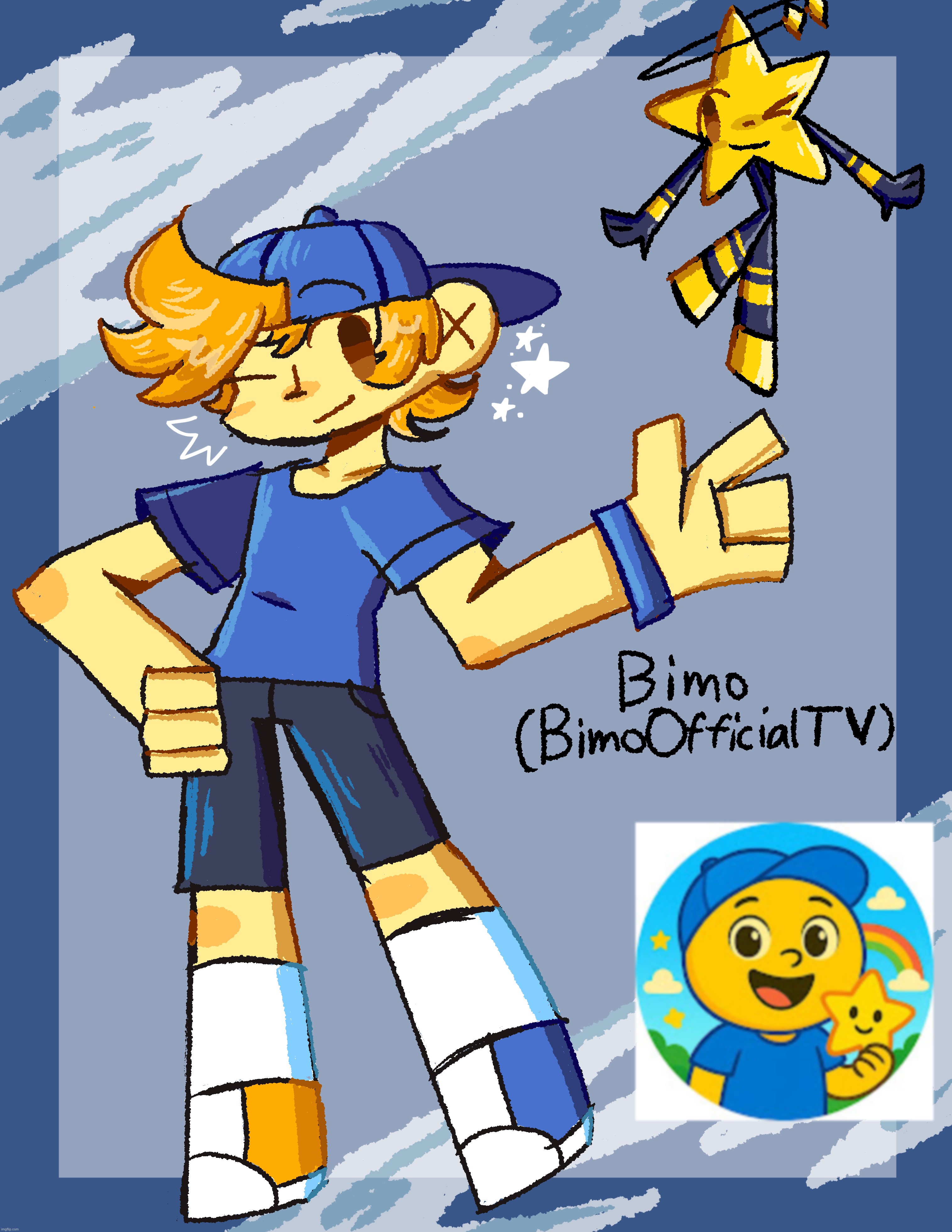 signed up for #bimocontest (I DONT HAVE A YT CHANNEL SO IF YOU HAVE JUST POST IT ON THE COMMUNITY TABS) | image tagged in bimo | made w/ Imgflip meme maker