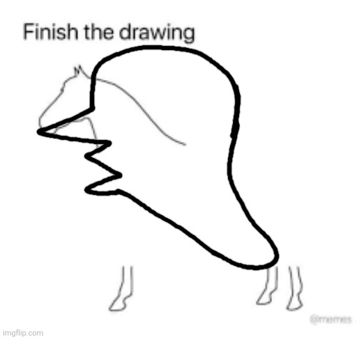 Finish the drawing | image tagged in finish the drawing | made w/ Imgflip meme maker
