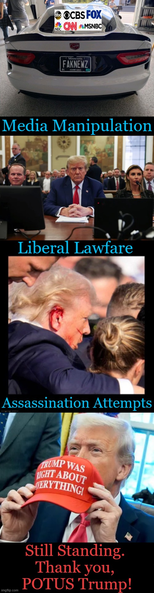 Cleaning Up Our Country | Media Manipulation; Liberal Lawfare; Assassination Attempts; Still Standing. 
Thank you, 
POTUS Trump! | image tagged in the truth,donald trump,problem solving,finally inner peace,media lawfare assassination,savior of america | made w/ Imgflip meme maker
