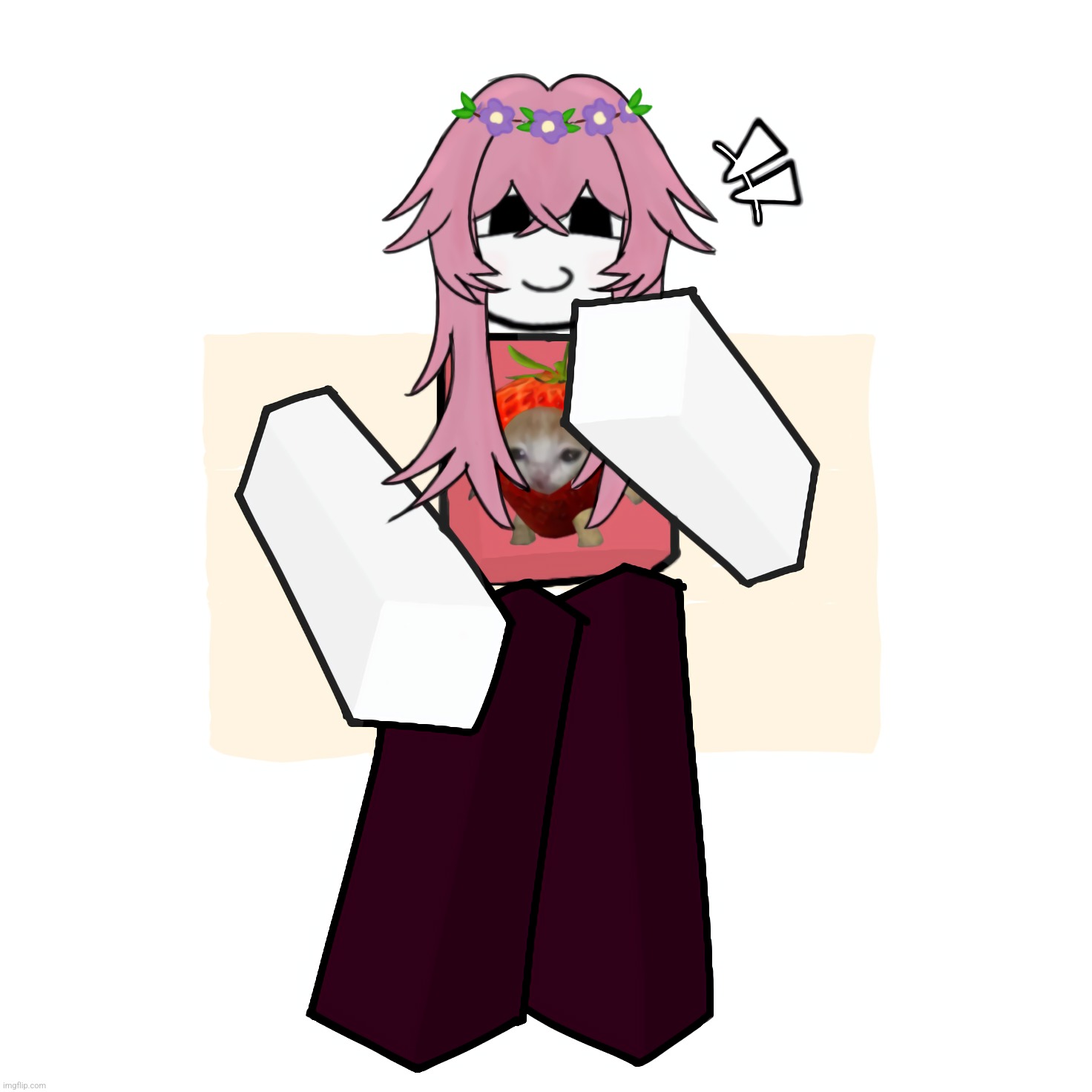 My drawings kinda suck but oh well. I'm trying to figure out how to detail it or at least make the colours look nice :/ | image tagged in roblox,oc | made w/ Imgflip meme maker