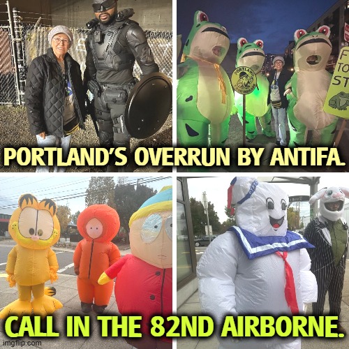 Tell Stephen Miller to send help. | PORTLAND'S OVERRUN BY ANTIFA. CALL IN THE 82ND AIRBORNE. | image tagged in trump,insurrection,portland,stephen miller,kristi noem,antifa | made w/ Imgflip meme maker