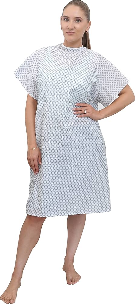 Amazon.com: 12 Pack - White Hospital Gown with Back Tie/Hospital Blank Meme Template