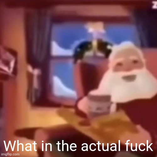 Santa | What in the actual fuck | image tagged in santa | made w/ Imgflip meme maker